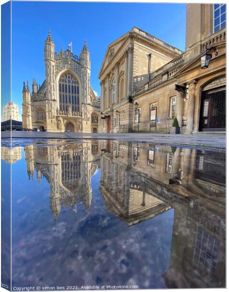 Bath Abbey Canvas Print by simon lees