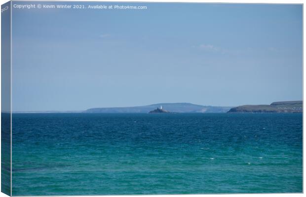 godrevy lighthouse Canvas Print by Kevin Winter