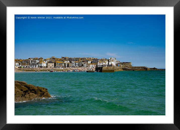 Summer in St Ives Framed Mounted Print by Kevin Winter