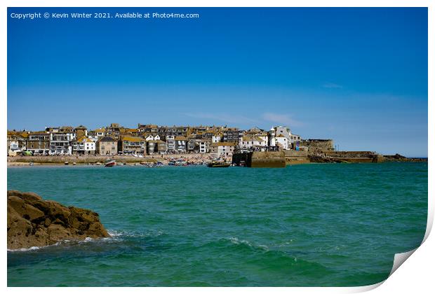 Summer in St Ives Print by Kevin Winter