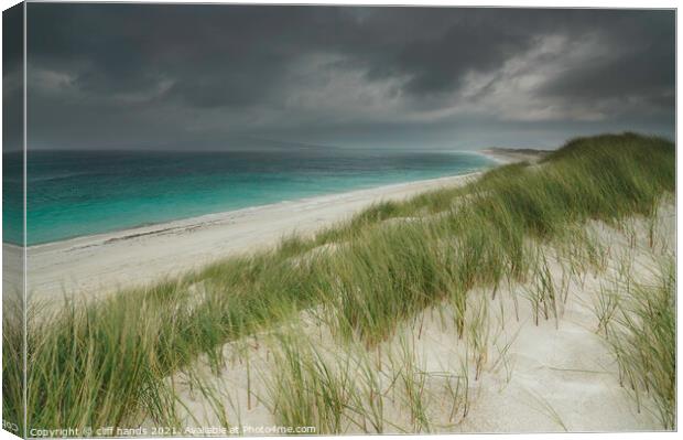 West beach, Berneray, Outer Hebrides, Scotland. Canvas Print by Scotland's Scenery