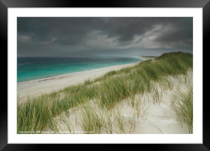 West beach, Berneray, Outer Hebrides, Scotland. Framed Mounted Print by Scotland's Scenery