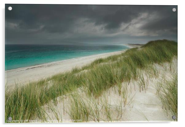 West beach, Berneray, Outer Hebrides, Scotland. Acrylic by Scotland's Scenery