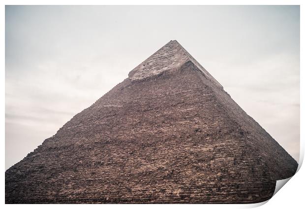 Great Pyramid of Giza buildt by Cheops Print by Dietmar Rauscher