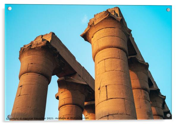 Great Processional Colonnade of Amenhotep III, Luxor Temple, Egy Acrylic by Dietmar Rauscher