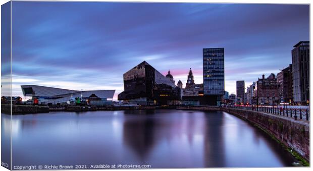 Canning Dock, Liverpool Canvas Print by Richie Brown
