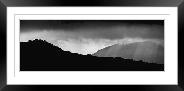 The cross on the hill Framed Mounted Print by Steve White