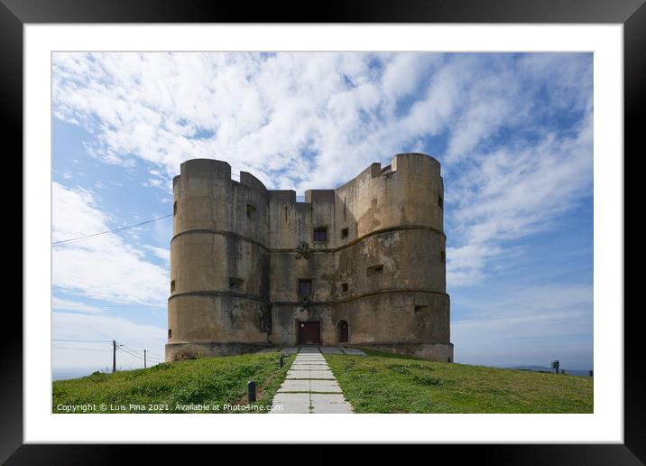 Evoramonte city castle in Alentejo, Portugal Framed Mounted Print by Luis Pina