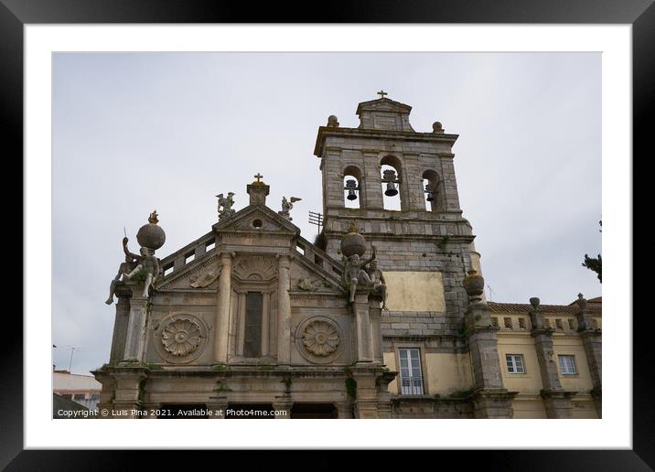 Evora church Sao Francisco Saint Francis in Alentejo, Portugal Framed Mounted Print by Luis Pina