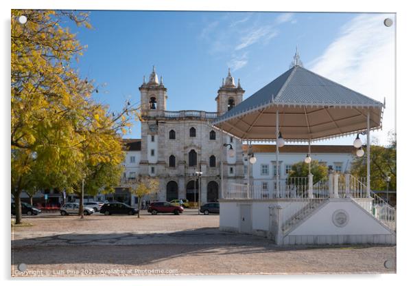 Coreto Municipal Estremoz in Alentejo, Portugal Acrylic by Luis Pina