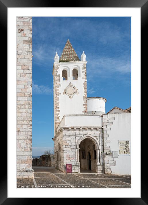 Estremoz castle in Alentejo, Portugal Framed Mounted Print by Luis Pina