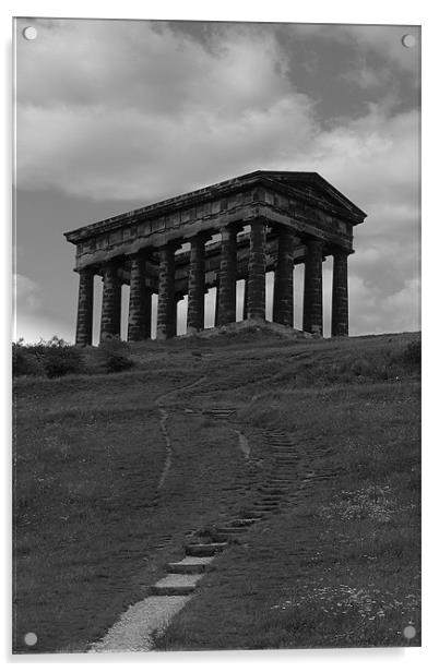 penshaw monument b&w 2 Acrylic by Northeast Images