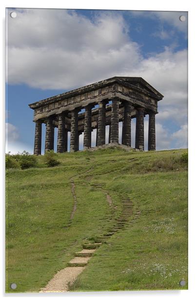 penshaw monument colour. Acrylic by Northeast Images