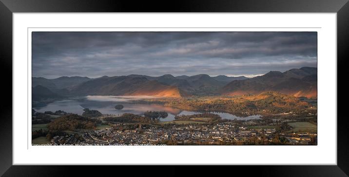 Keswick at Dawn Framed Mounted Print by Adrian McCabe