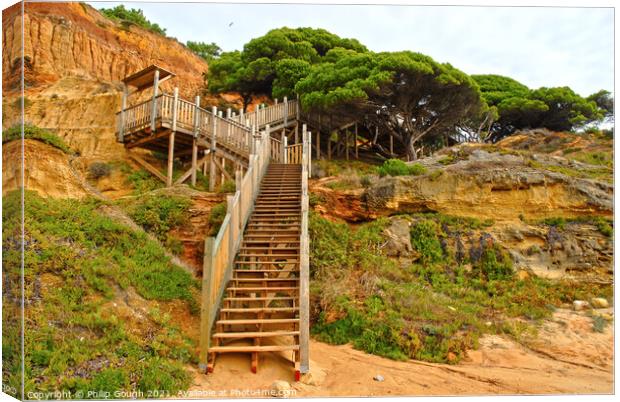 120 STEPS Canvas Print by Philip Gough