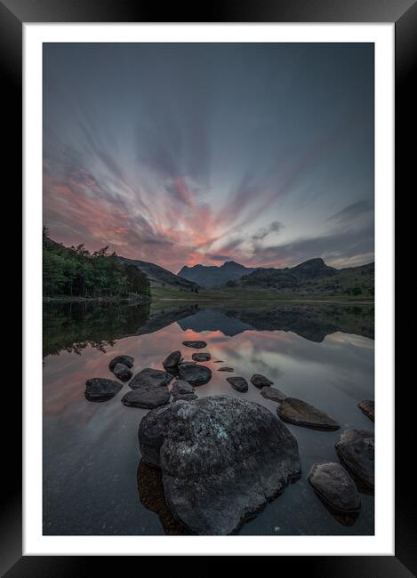 Langdale Pikes from Blea Tarn Framed Print by Adrian McCabe