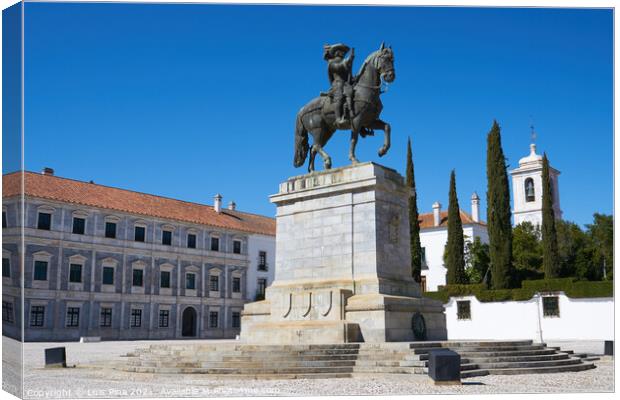 Paco ducal in Vila Vicosa in Alentejo, Portugal Canvas Print by Luis Pina