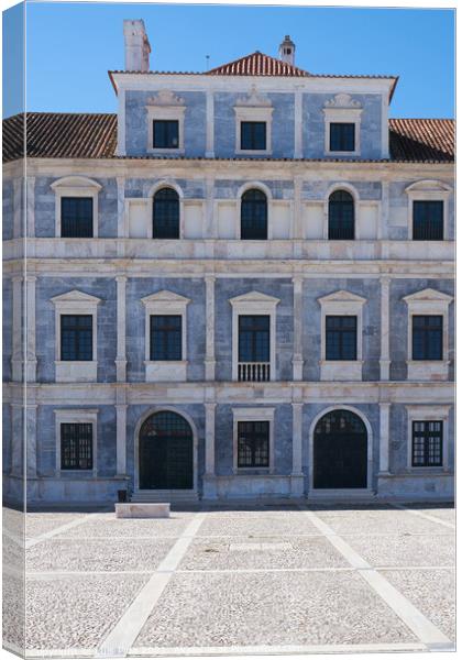 Window architecture details of Paco ducal in Vila Vicosa in Alentejo, Portugal Canvas Print by Luis Pina