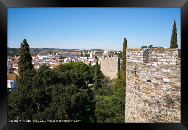 Vila Vicosa castle view in alentejo, Portugal Framed Print by Luis Pina