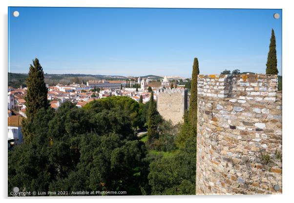 Vila Vicosa castle view in alentejo, Portugal Acrylic by Luis Pina