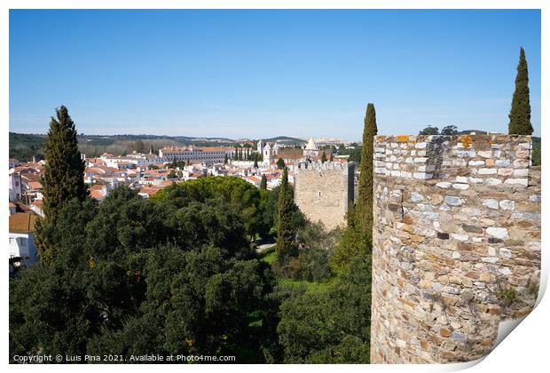 Vila Vicosa castle view in alentejo, Portugal Print by Luis Pina