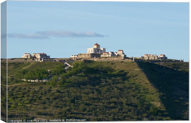 Forte da Nossa Senhora da Graca Fortress view from Elvas in Alentejo, Portugal Canvas Print by Luis Pina