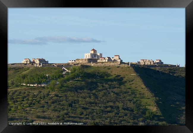 Forte da Nossa Senhora da Graca Fortress view from Elvas in Alentejo, Portugal Framed Print by Luis Pina