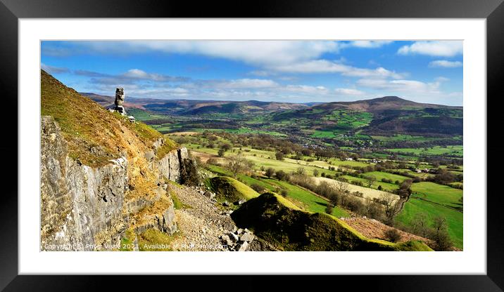 Sugar Loaf from Lonely Shepherd. Framed Mounted Print by Philip Veale
