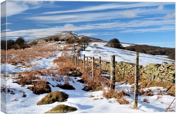 Sugar Loaf Mountain in Winter Embrace. Canvas Print by Philip Veale