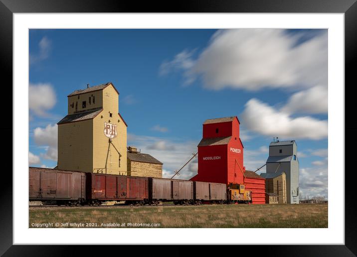 Elevator row, Mossleigh Framed Mounted Print by Jeff Whyte
