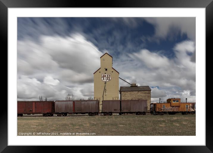 Elevator row, Mossleigh Framed Mounted Print by Jeff Whyte