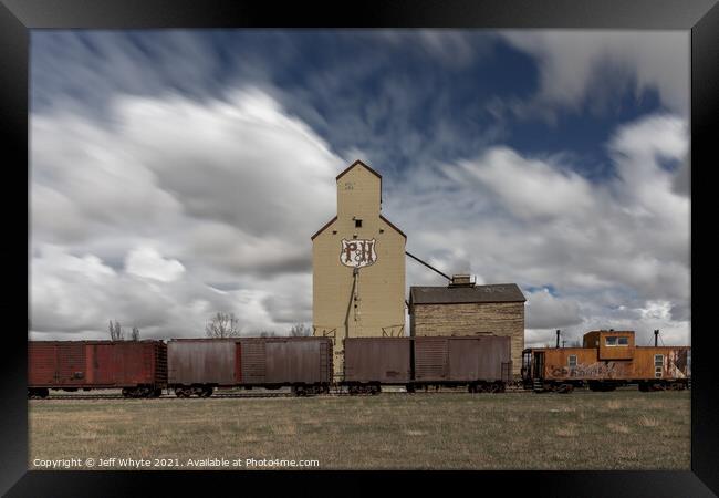 Elevator row, Mossleigh Framed Print by Jeff Whyte