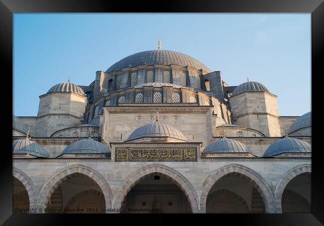 Dome of the Suleymaniye Mosque, Istanbul Framed Print by Dietmar Rauscher
