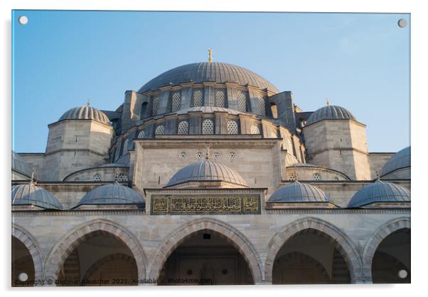 Dome of the Suleymaniye Mosque, Istanbul Acrylic by Dietmar Rauscher