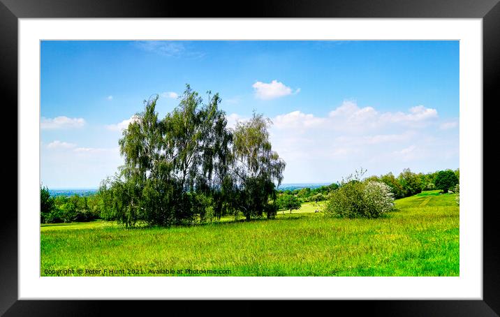 Epsom Downs Surrey Framed Mounted Print by Peter F Hunt