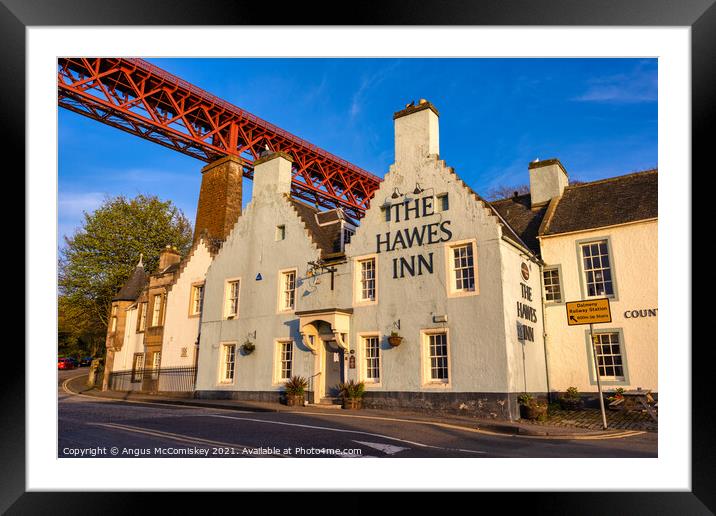 The Hawes Inn at sunset Framed Mounted Print by Angus McComiskey