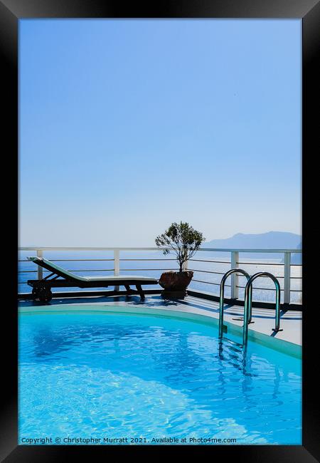 Pool with a View Framed Print by Christopher Murratt