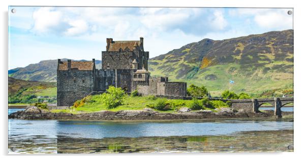 Eilean Donan Castle - A Historical and Serene Beau Acrylic by Duncan Loraine