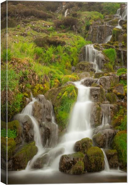 Outdoor waterfall Canvas Print by Duncan Loraine