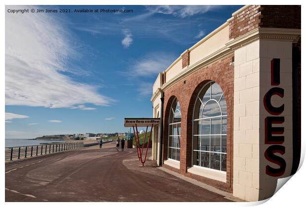 Rendezvous Cafe, Whitley Bay Print by Jim Jones
