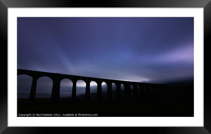 Ribblehead long exposure Framed Mounted Print by Paul Madden