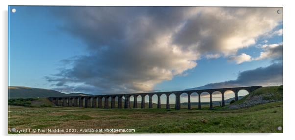 Ribblehead Railway Viaduct Acrylic by Paul Madden