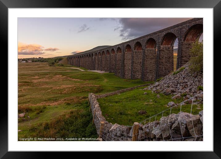 Ribblehead Viaduct - Carnforth Framed Mounted Print by Paul Madden