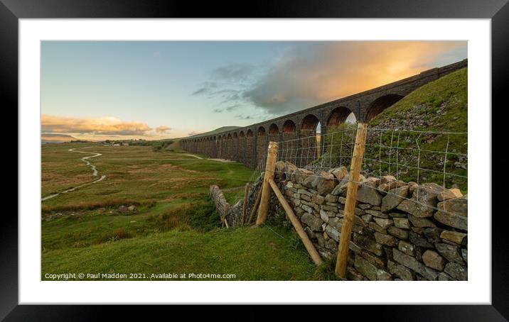 Ribblehead Viaduct Carnforth Framed Mounted Print by Paul Madden