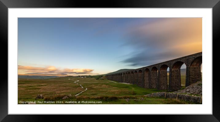 Ribblehead Viaduct long exposure Framed Mounted Print by Paul Madden