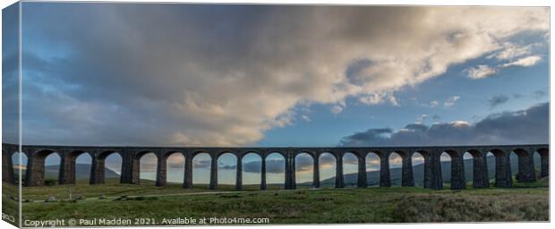 The Ribblehead Viaduct Canvas Print by Paul Madden