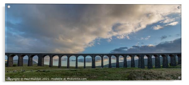 The Ribblehead Viaduct Acrylic by Paul Madden