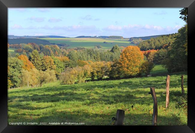 Belgian Ardennes Autumn Landscape Framed Print by Imladris 