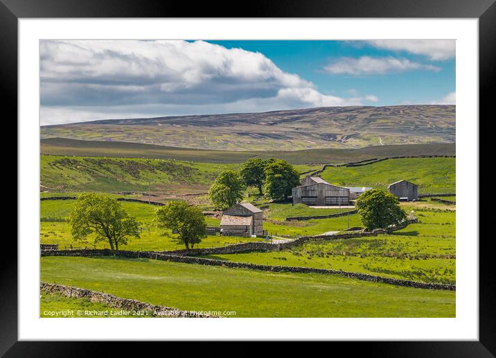 Sleightholme Farm on the Pennine Way Framed Mounted Print by Richard Laidler