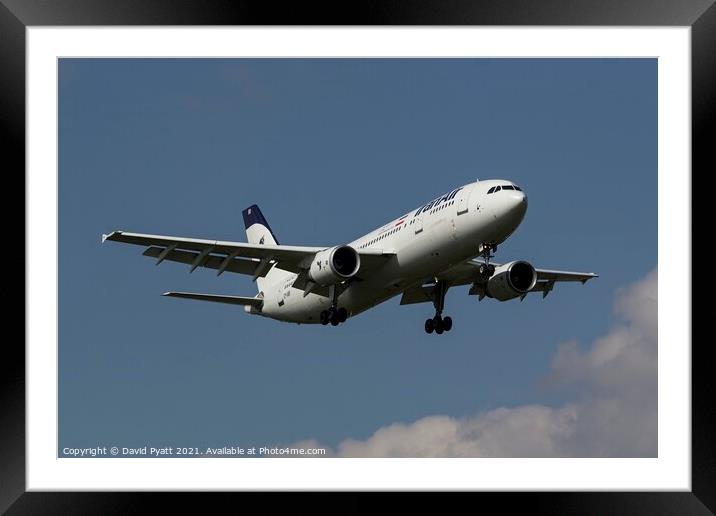  Iran Air Airbus A300B4 Framed Mounted Print by David Pyatt